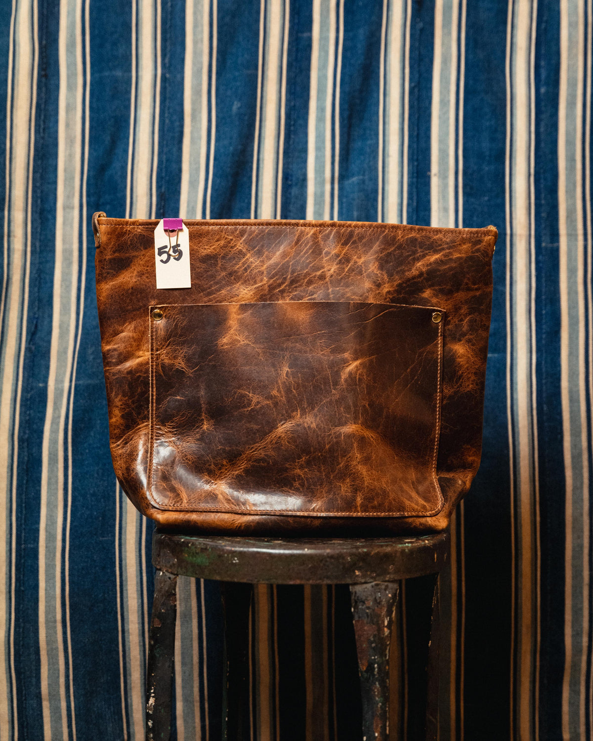 55. Sand Rustic Bison Crossbody Travel Tote