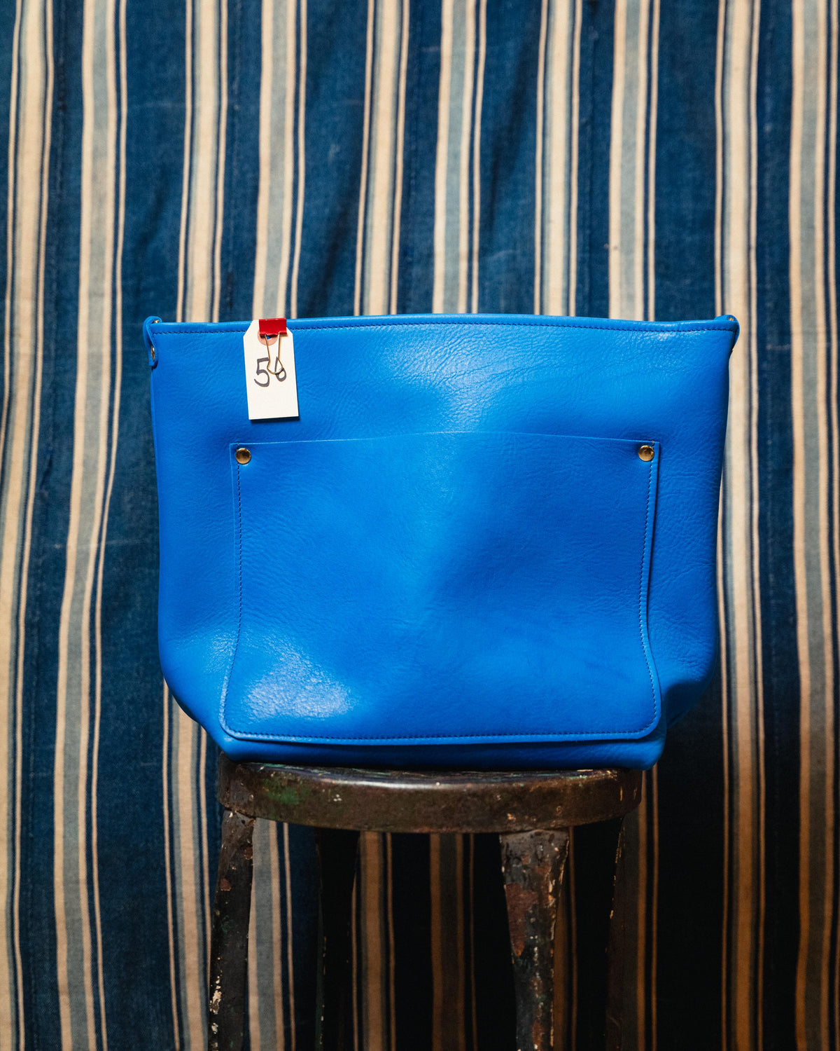 56. Cerulean Cypress Crossbody Travel Tote