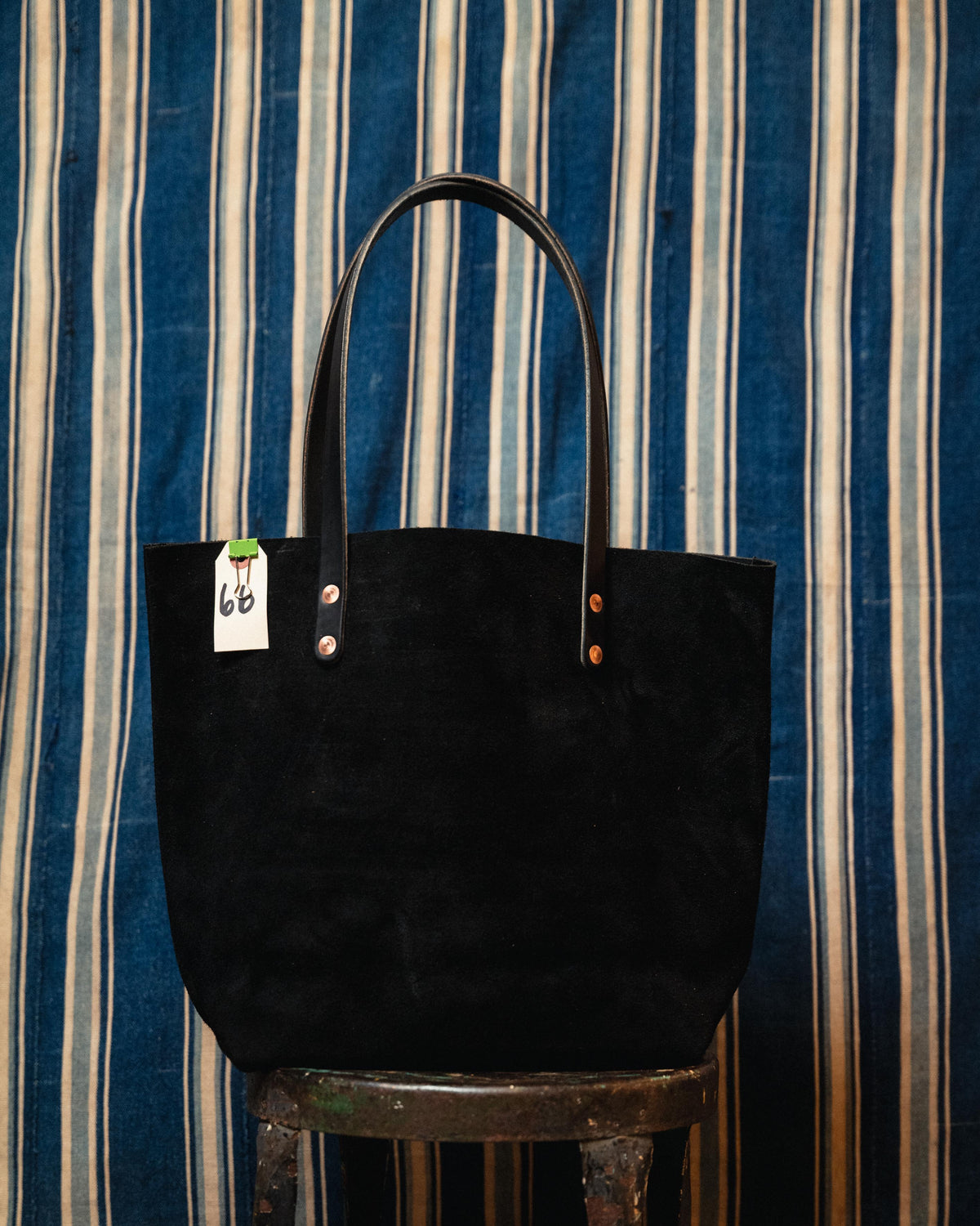 66. Roughout Black Kodiak Tote with 10” Handles