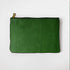 Leaf Cypress Medium Zip Pouch- leather zipper pouch - KMM & Co.