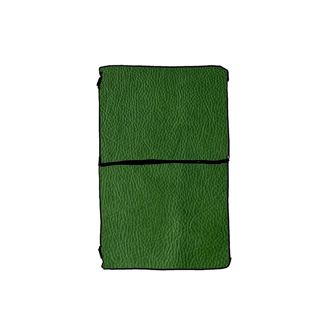 Leaf Cypress Travel Notebook- leather journal - leather notebook - KMM &amp; Co.
