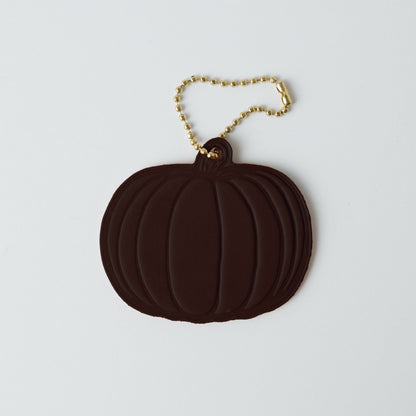 Leather Pumpkin Tag- personalized luggage tags - custom luggage tags - KMM &amp; Co.