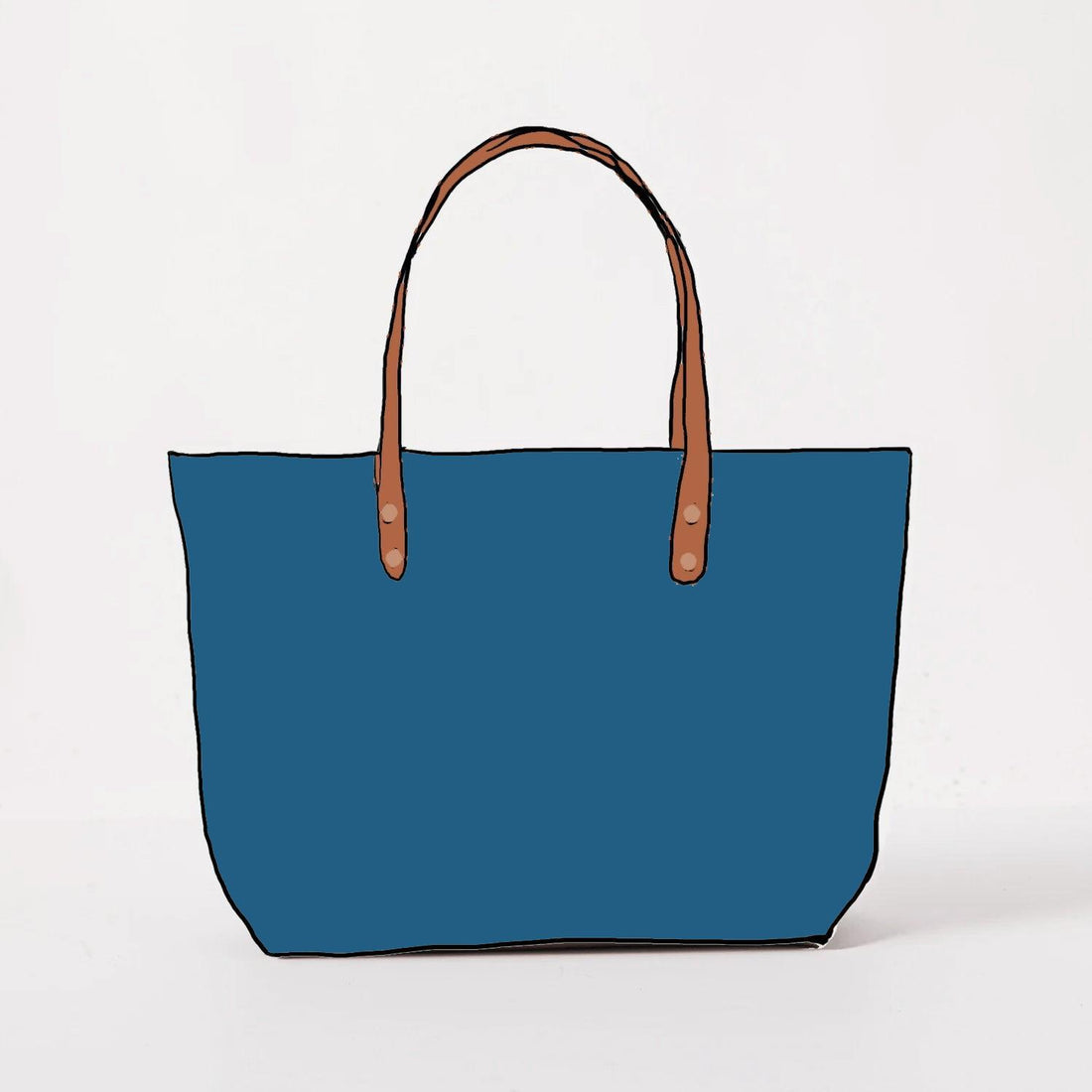 Leather Roulette East West Tote