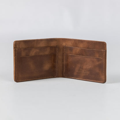 Natural Chromexcel Billfold- leather billfold wallet - mens leather bifold wallet - KMM &amp; Co.