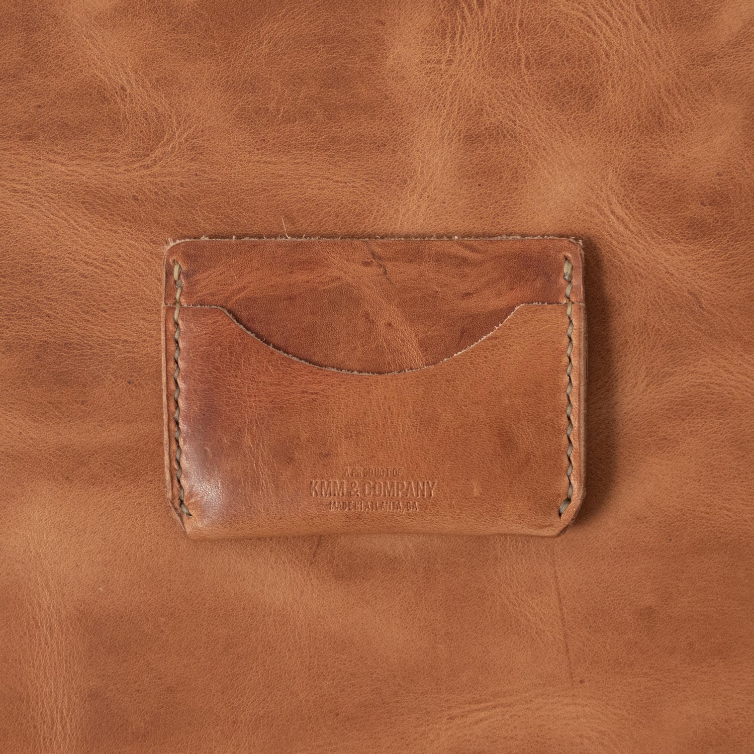 Natural Derby Card Case- mens leather wallet - leather wallets for women - KMM &amp; Co.