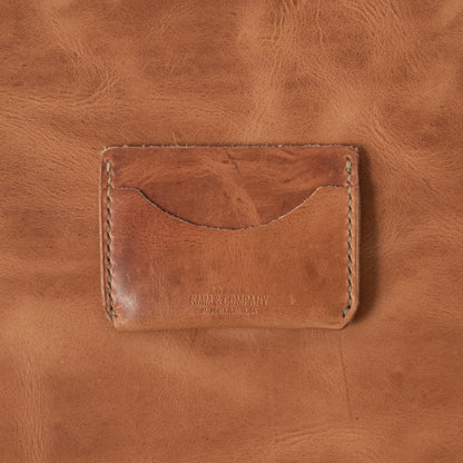 Natural Derby Card Case- mens leather wallet - leather wallets for women - KMM &amp; Co.