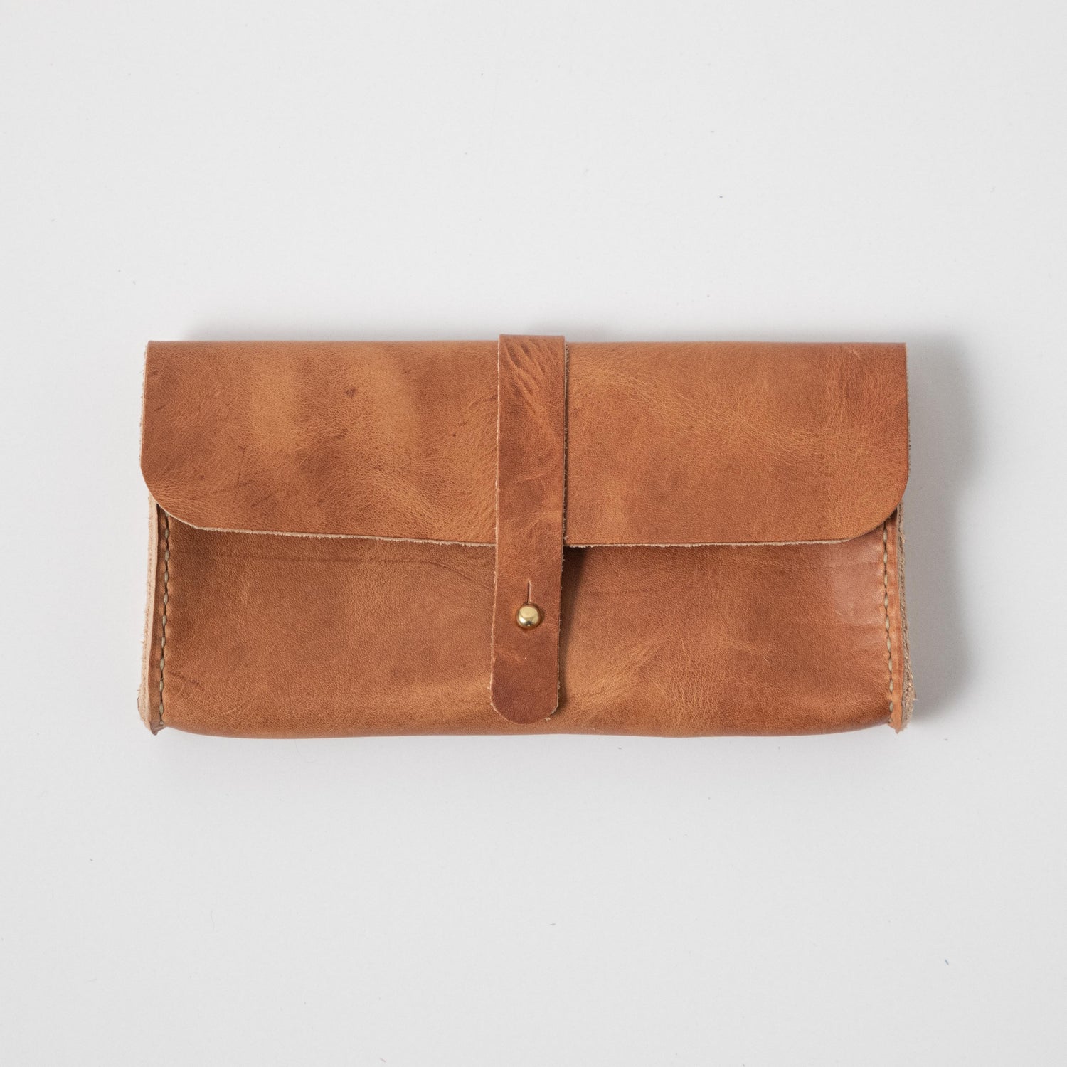 Natural Derby Clutch Wallet- leather clutch bag - leather handmade bags - KMM &amp; Co.