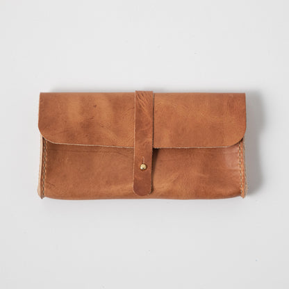 Natural Derby Clutch Wallet- leather clutch bag - leather handmade bags - KMM &amp; Co.