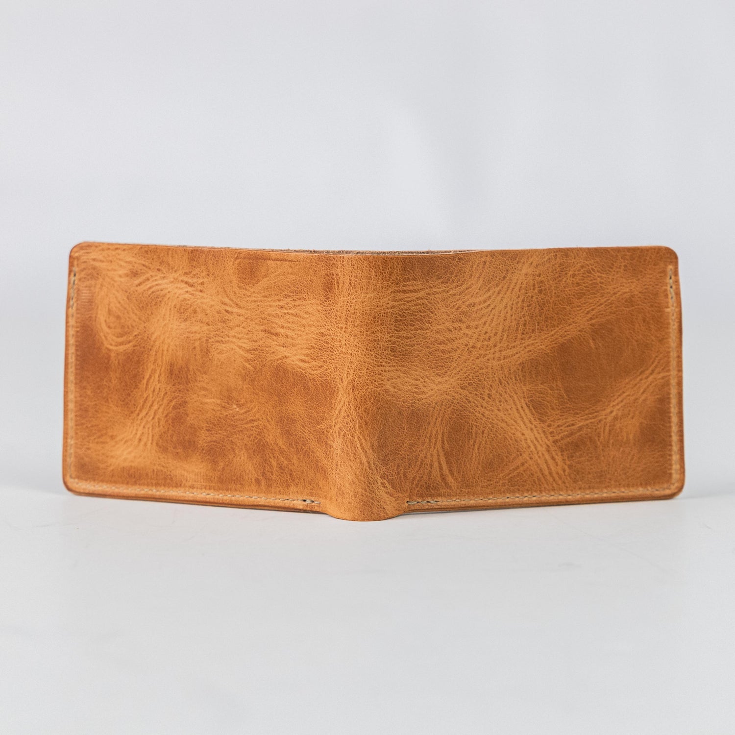 Natural Dublin Billfold- leather billfold wallet - mens leather bifold wallet - KMM &amp; Co.