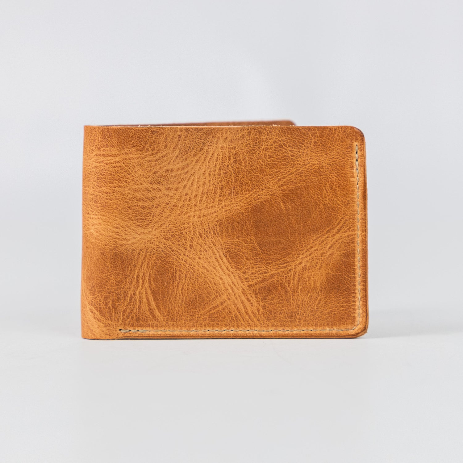 Natural Dublin Billfold- leather billfold wallet - mens leather bifold wallet - KMM &amp; Co.