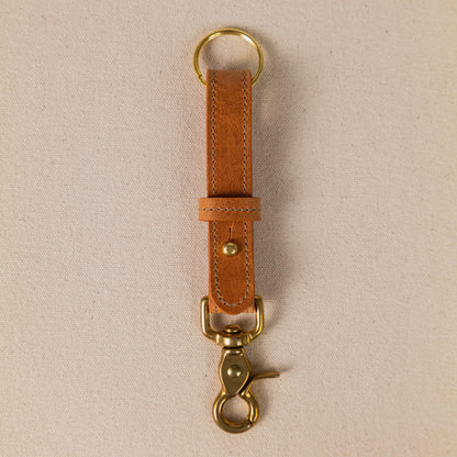 Natural Dublin Key Lanyard- leather keychain for men and women - KMM &amp; Co.