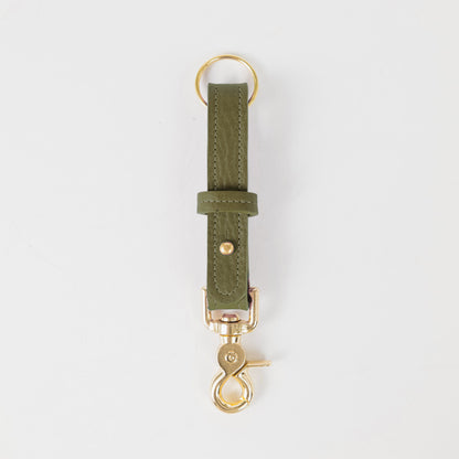 Olive Cypress Key Lanyard- leather keychain for men and women - KMM &amp; Co.