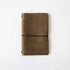 Olive Kodiak Travel Notebook- leather journal - leather notebook - KMM & Co.