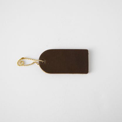 Olive Mini Leather Tag- personalized luggage tags - custom luggage tags - KMM &amp; Co.