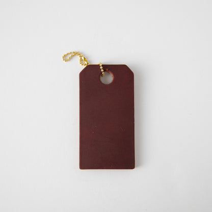 Oxblood Leather Tag- personalized luggage tags - custom luggage tags - KMM &amp; Co.