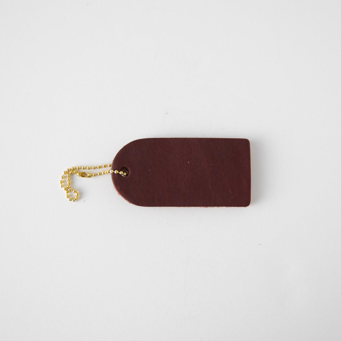 Oxblood Mini Leather Tag- personalized luggage tags - custom luggage tags - KMM &amp; Co.