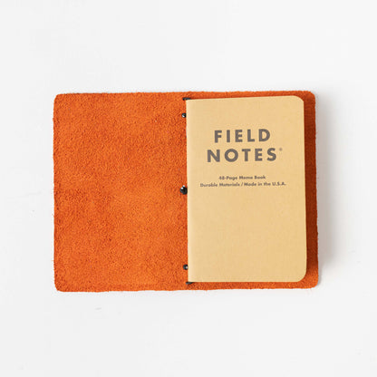 Paprika Travel Notebook- leather journal - leather notebook - KMM &amp; Co.