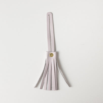 Pearl Leather Tassel- leather tassel keychain - KMM &amp; Co.