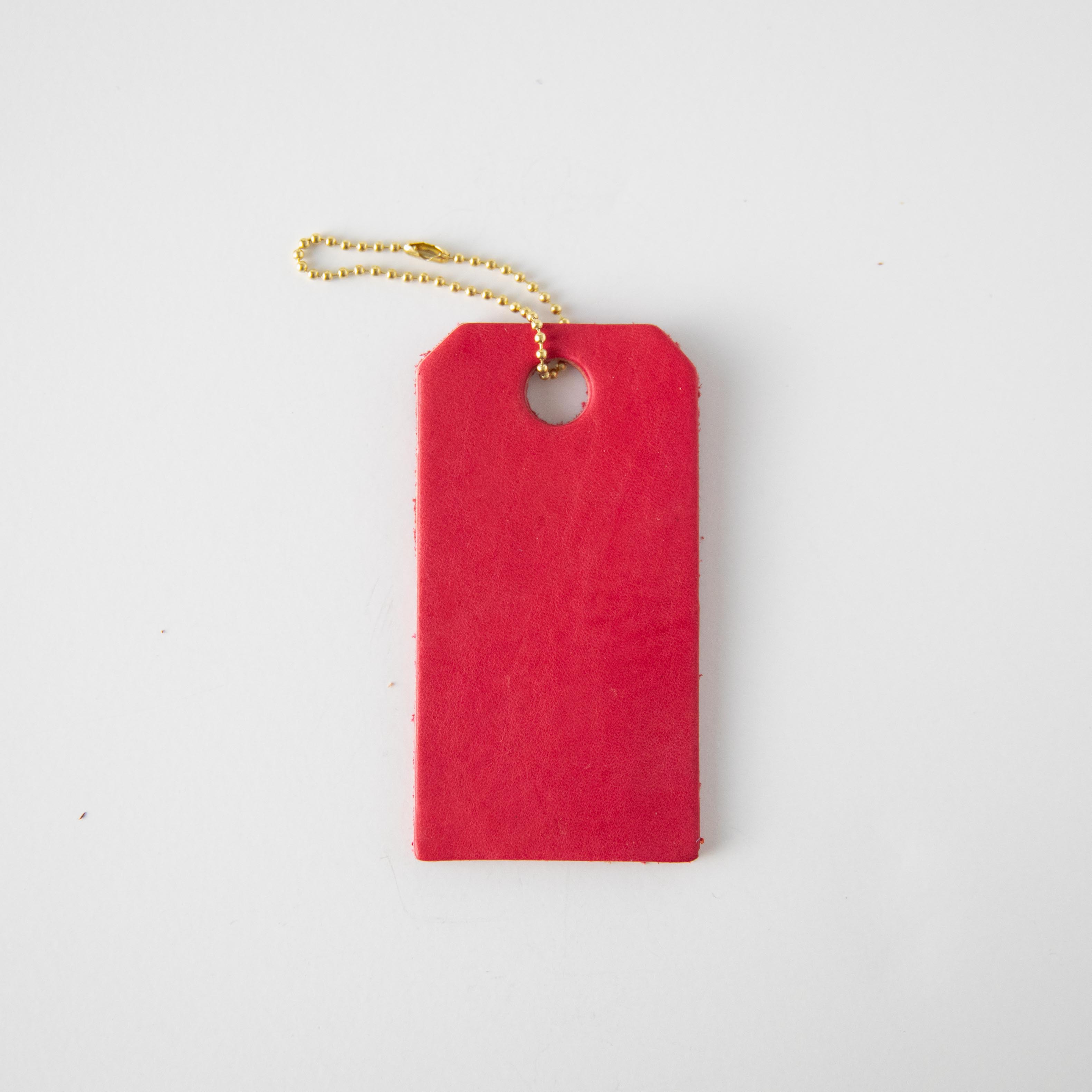 Pink Leather Tag- personalized luggage tags - custom luggage tags - KMM &amp; Co.