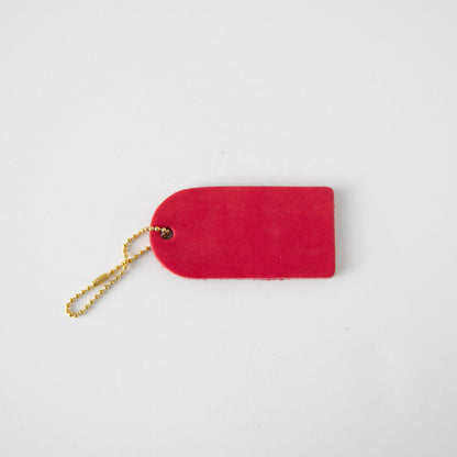 Pink Mini Leather Tag- personalized luggage tags - custom luggage tags - KMM &amp; Co.