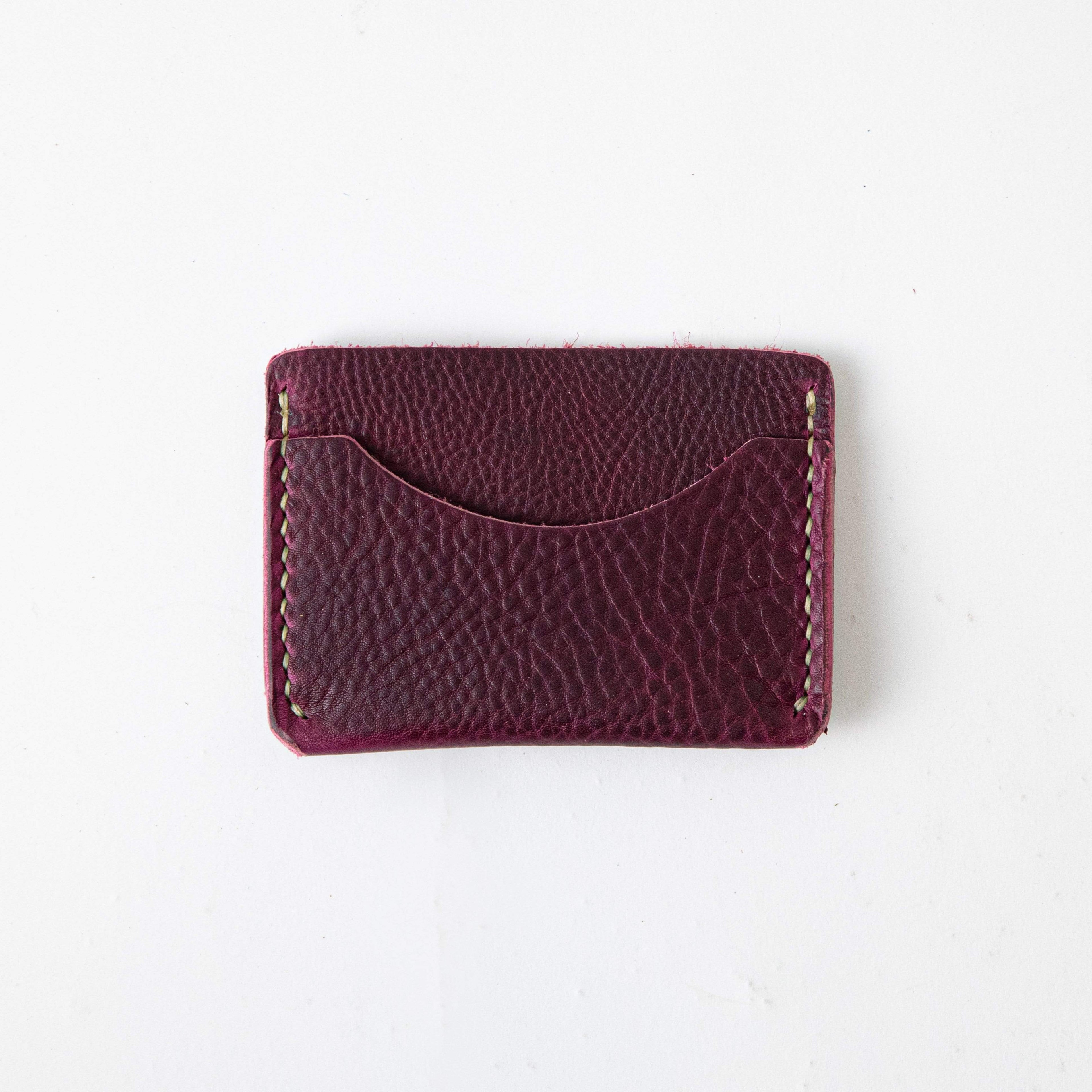 Purple Kodiak Card Case- mens leather wallet - leather wallets for women - KMM &amp; Co.