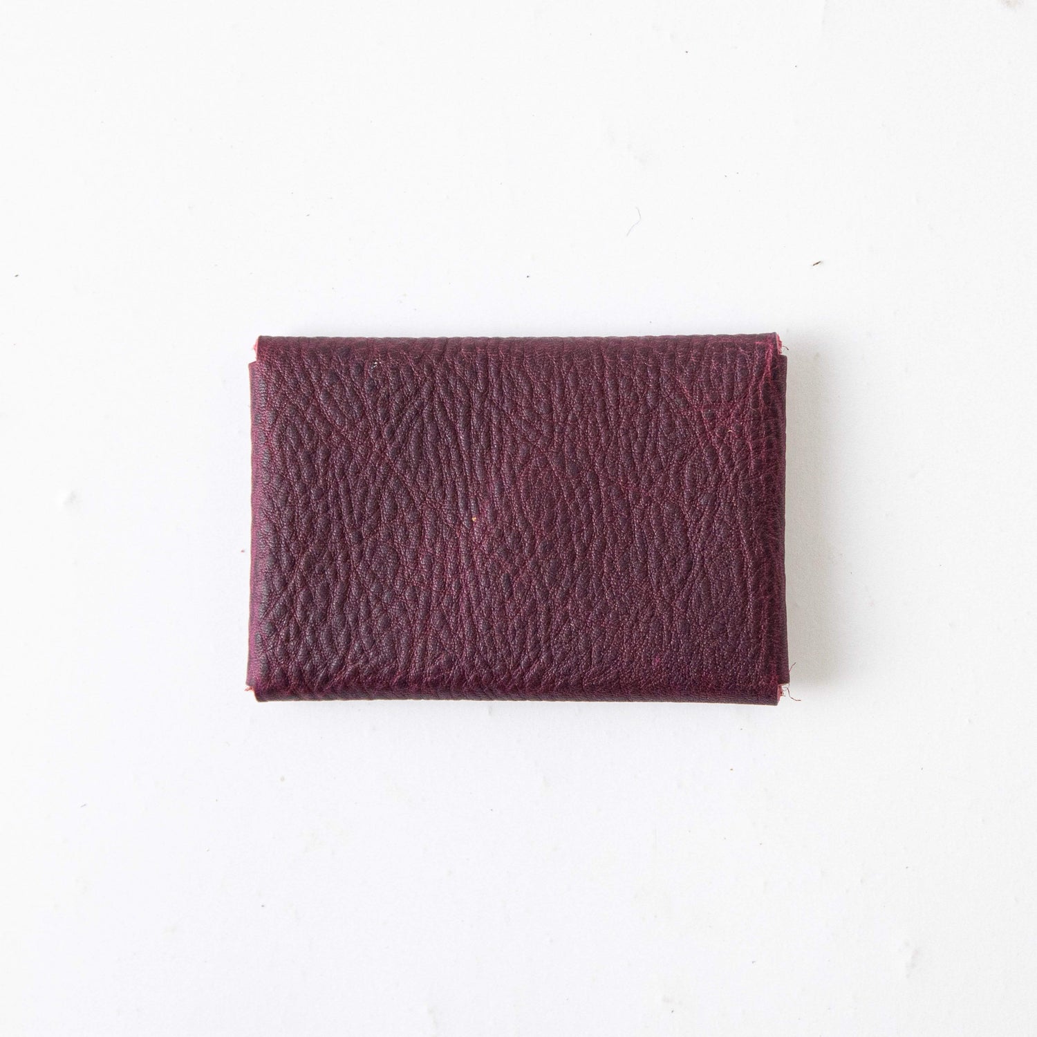 Purple Kodiak Card Envelope- card holder wallet - leather wallet made in America at KMM &amp; Co.