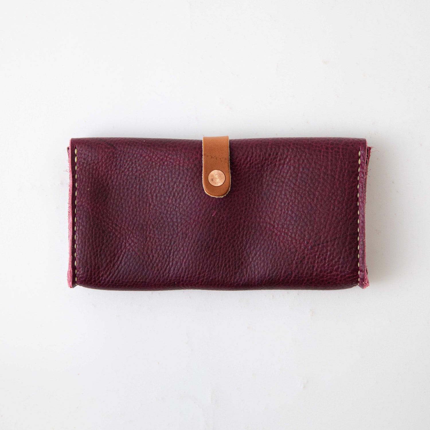 Purple Kodiak Clutch Wallet- leather clutch bag - leather handmade bags - KMM &amp; Co.