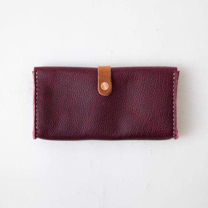 Purple Kodiak Clutch Wallet- leather clutch bag - leather handmade bags - KMM &amp; Co.