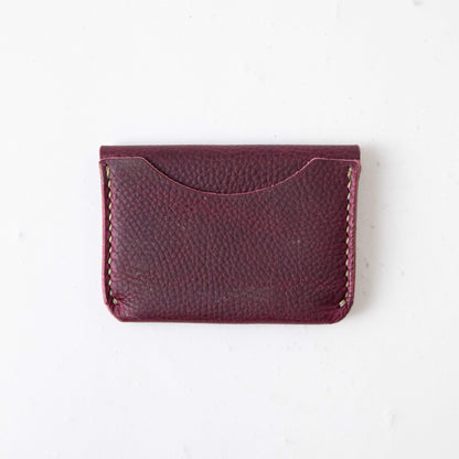 Purple Kodiak Flap Wallet- mens leather wallet - handmade leather wallets at KMM &amp; Co.