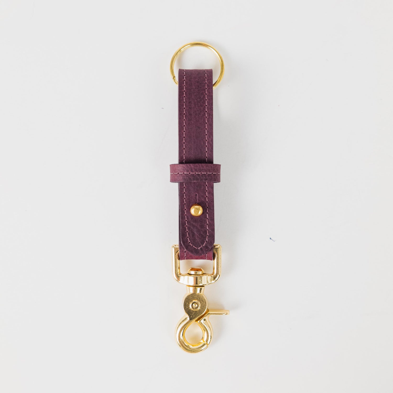 Purple Kodiak Key Lanyard- leather keychain for men and women - KMM &amp; Co.