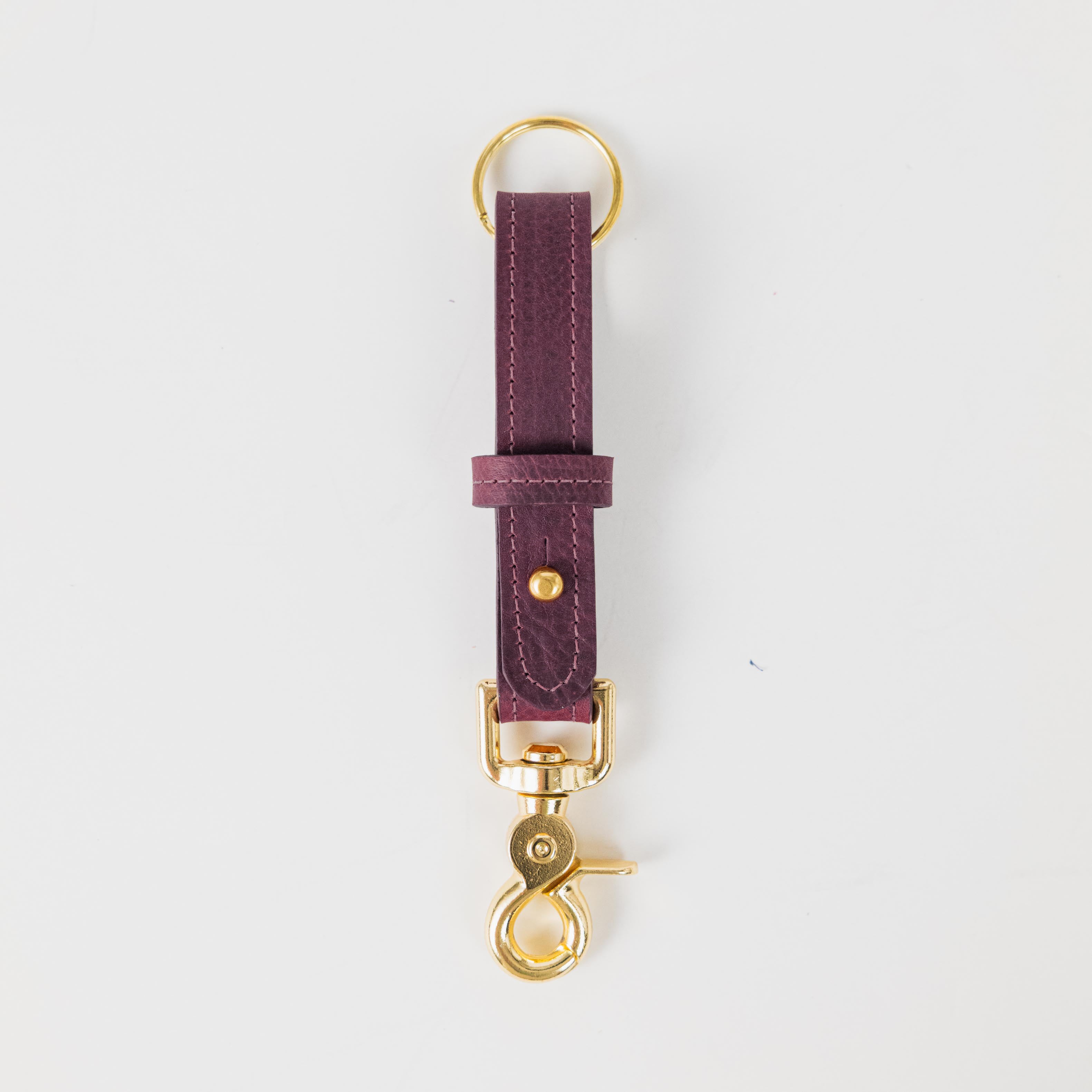 Purple Kodiak Key Lanyard- leather keychain for men and women - KMM &amp; Co.