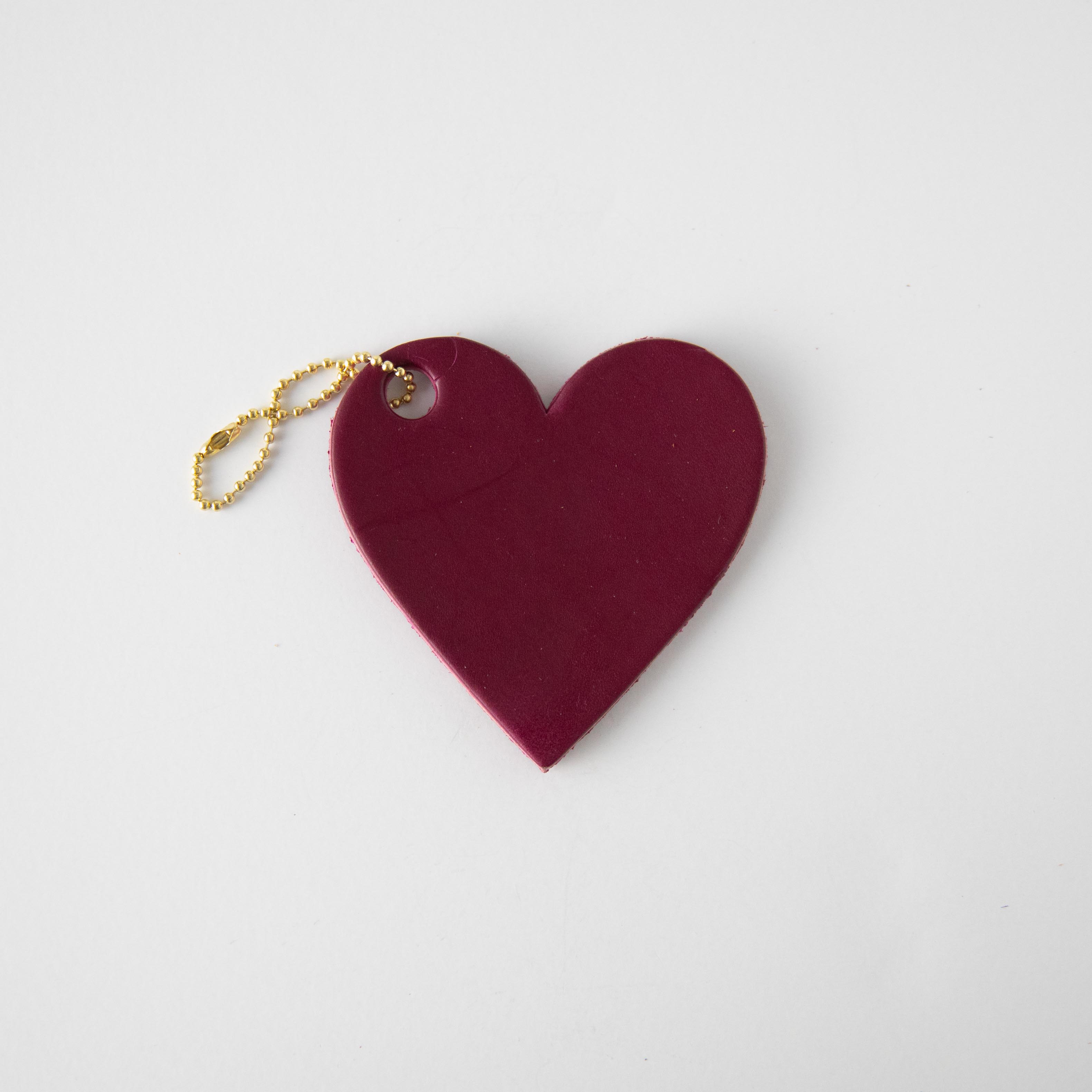 Purple Leather Heart Tag- personalized luggage tags - custom luggage tags - KMM &amp; Co.