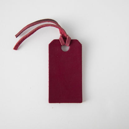 Purple Leather Tag- personalized luggage tags - custom luggage tags - KMM &amp; Co.