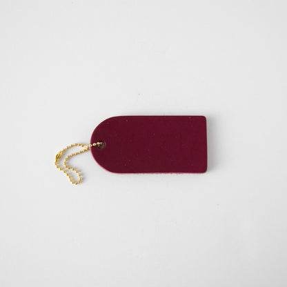 Purple Mini Leather Tag- personalized luggage tags - custom luggage tags - KMM &amp; Co.