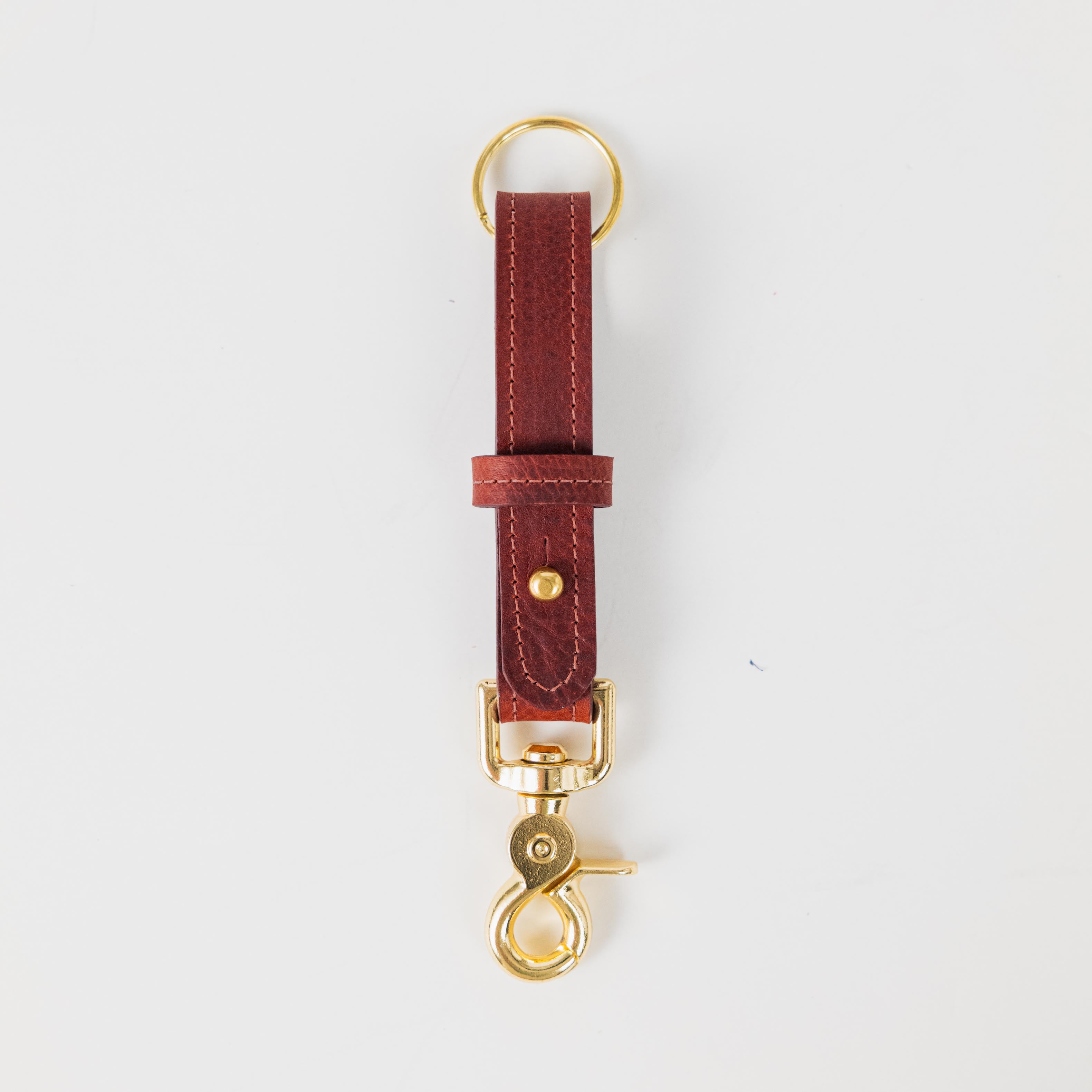 Red Kodiak Key Lanyard- leather keychain for men and women - KMM &amp; Co.