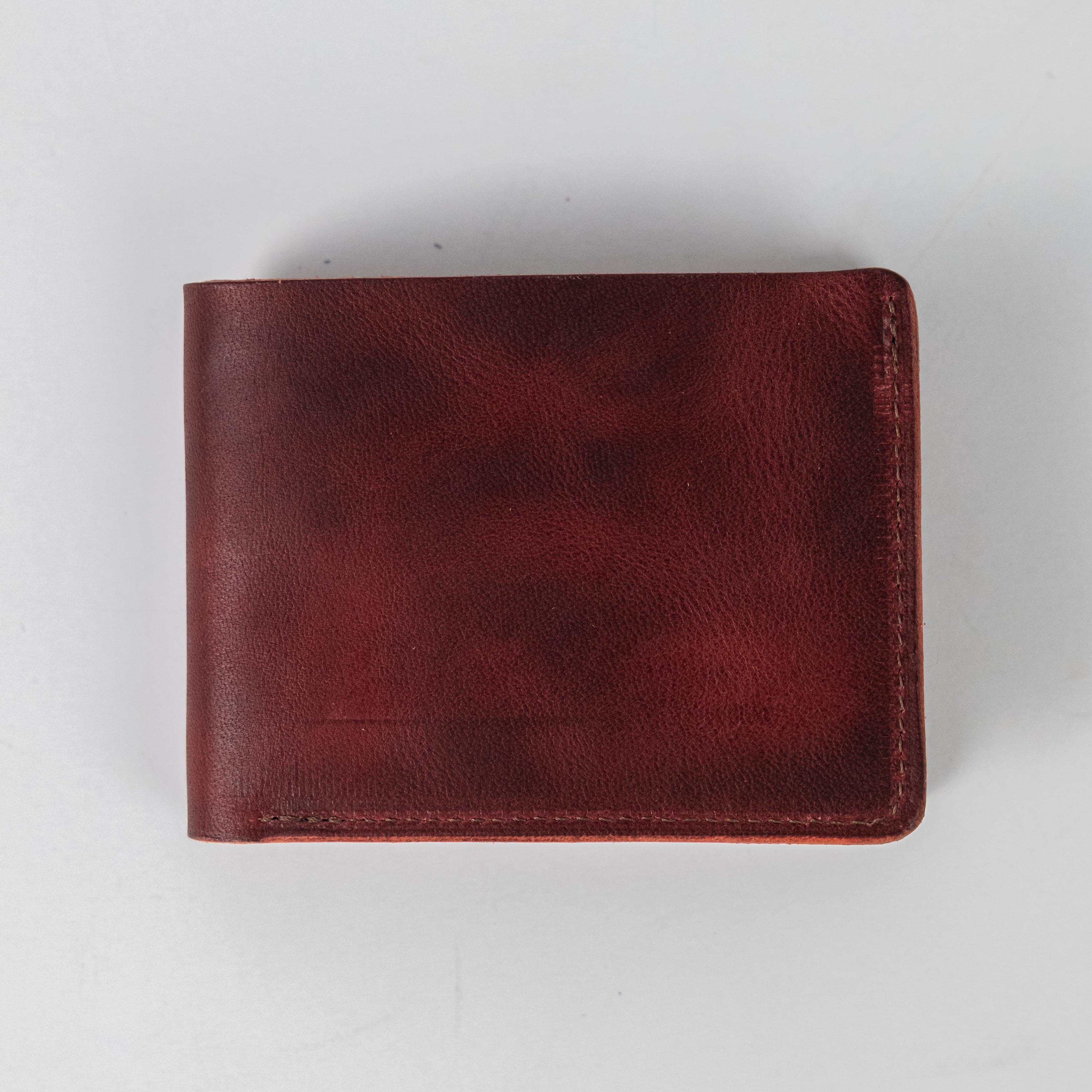 Russet Brown Dublin Billfold- leather billfold wallet - mens leather bifold wallet - KMM &amp; Co.