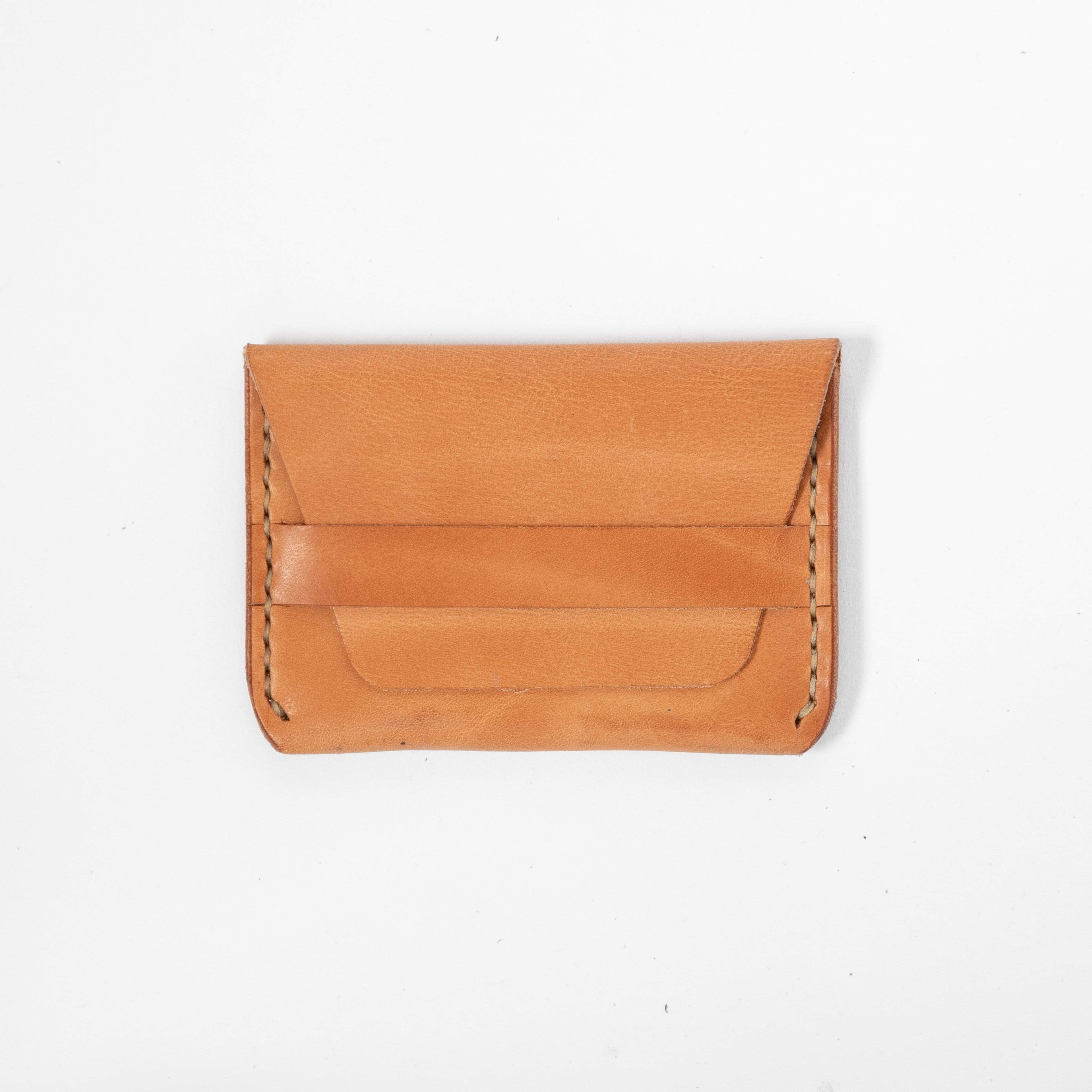 Russet Flap Wallet- mens leather wallet - handmade leather wallets at KMM &amp; Co.