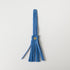 Sapphire Leather Tassel- leather tassel keychain - KMM & Co.