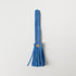 Sapphire Mini Tassel- leather tassel keychain - KMM & Co.