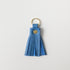 Sapphire Tassel Keychain- leather tassel keychain - KMM & Co.