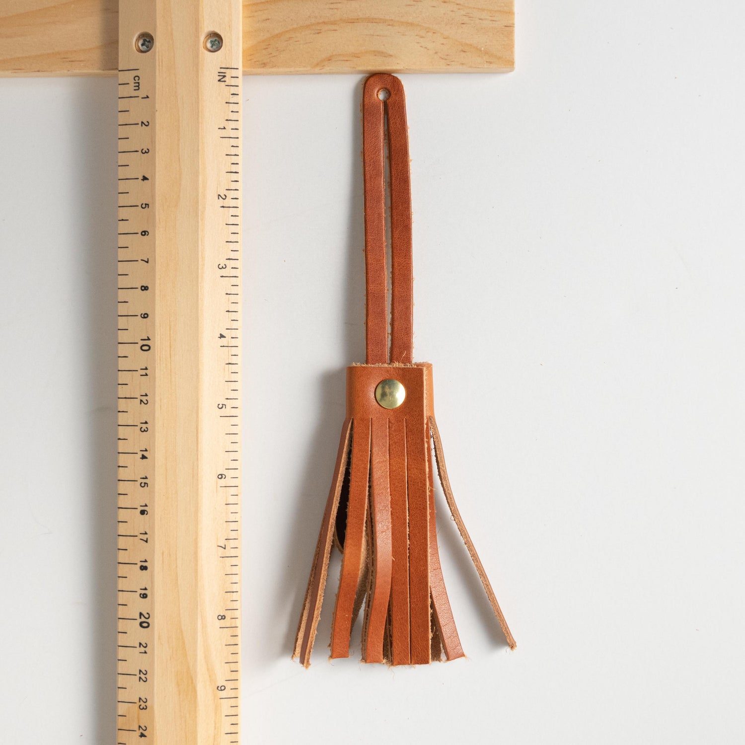 Showroom Roulette Leather Tassel- leather tassel keychain - KMM &amp; Co.