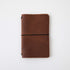 Tan Kodiak Travel Notebook- leather journal - leather notebook - KMM & Co.