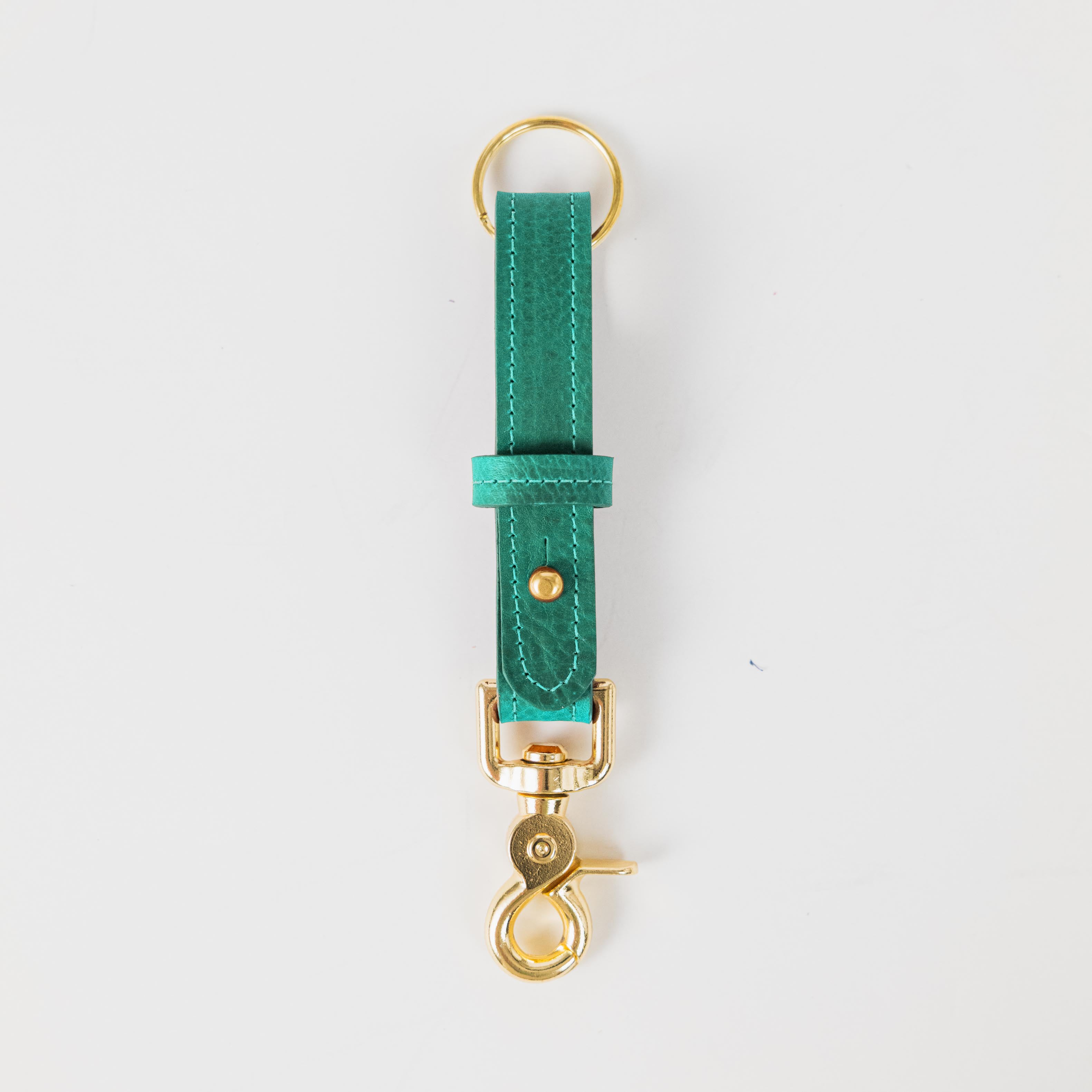 Teal Kodiak Key Lanyard- leather keychain for men and women - KMM &amp; Co.