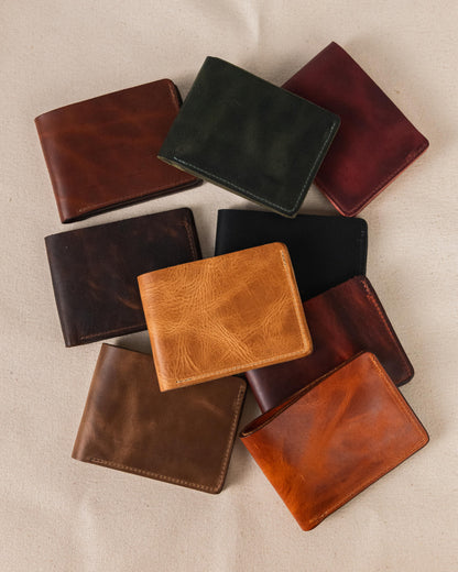 Timber Roanoke Billfold- leather billfold wallet - mens leather bifold wallet - KMM &amp; Co.