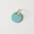 Topaz Circle Key Fob- leather keychain - leather key holder - leather key fob - KMM & Co.
