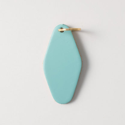 Topaz Hotel Key Fob- leather keychain - leather key holder - leather key fob - KMM &amp; Co.