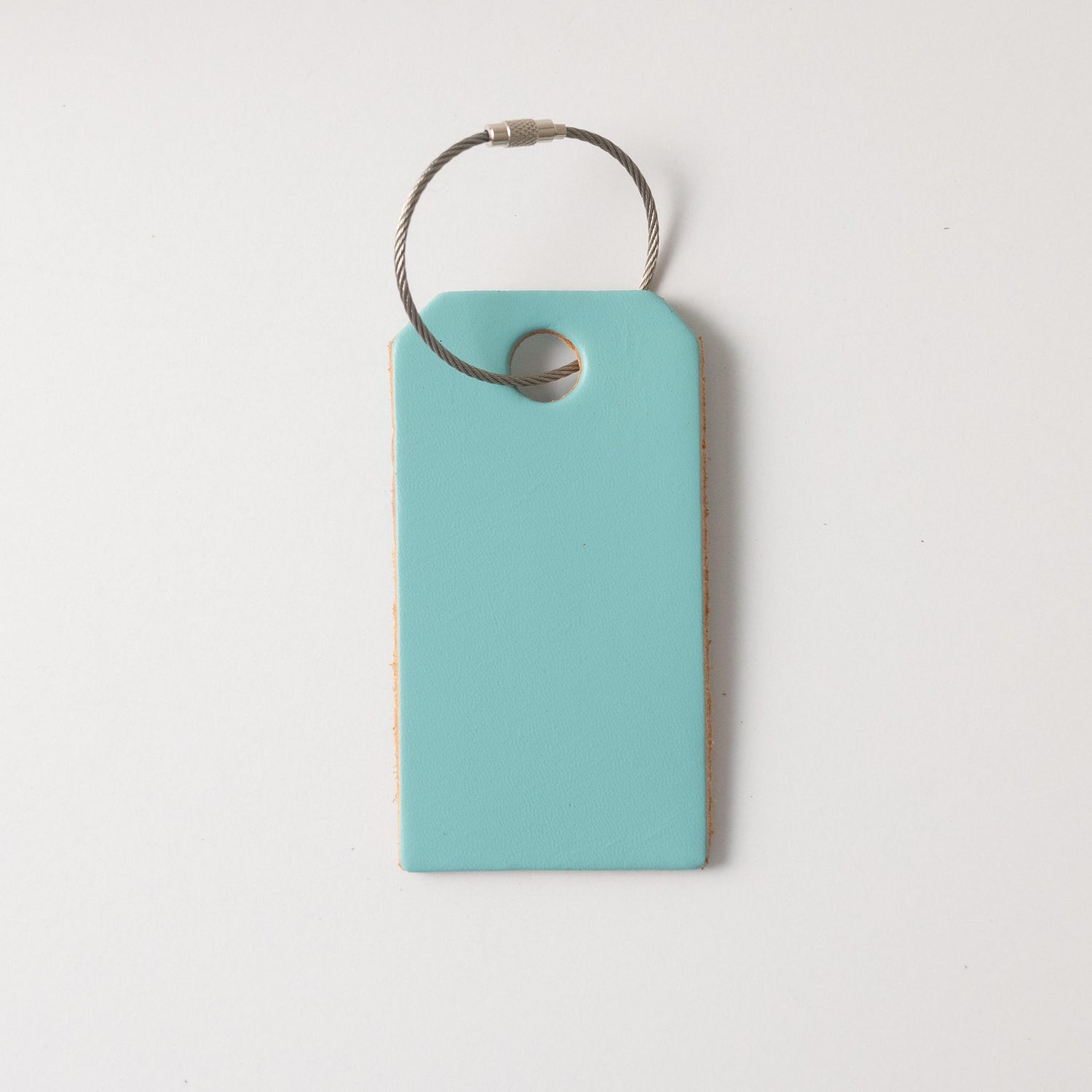 Topaz Leather Tag- personalized luggage tags - custom luggage tags - KMM &amp; Co.