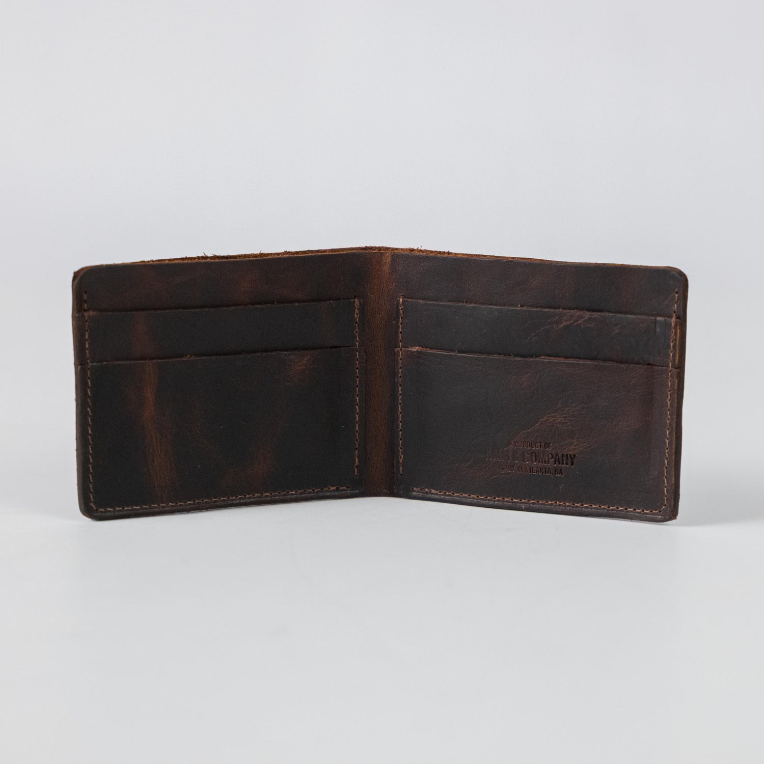 Tortoiseshell Billfold- leather billfold wallet - mens leather bifold wallet - KMM &amp; Co.
