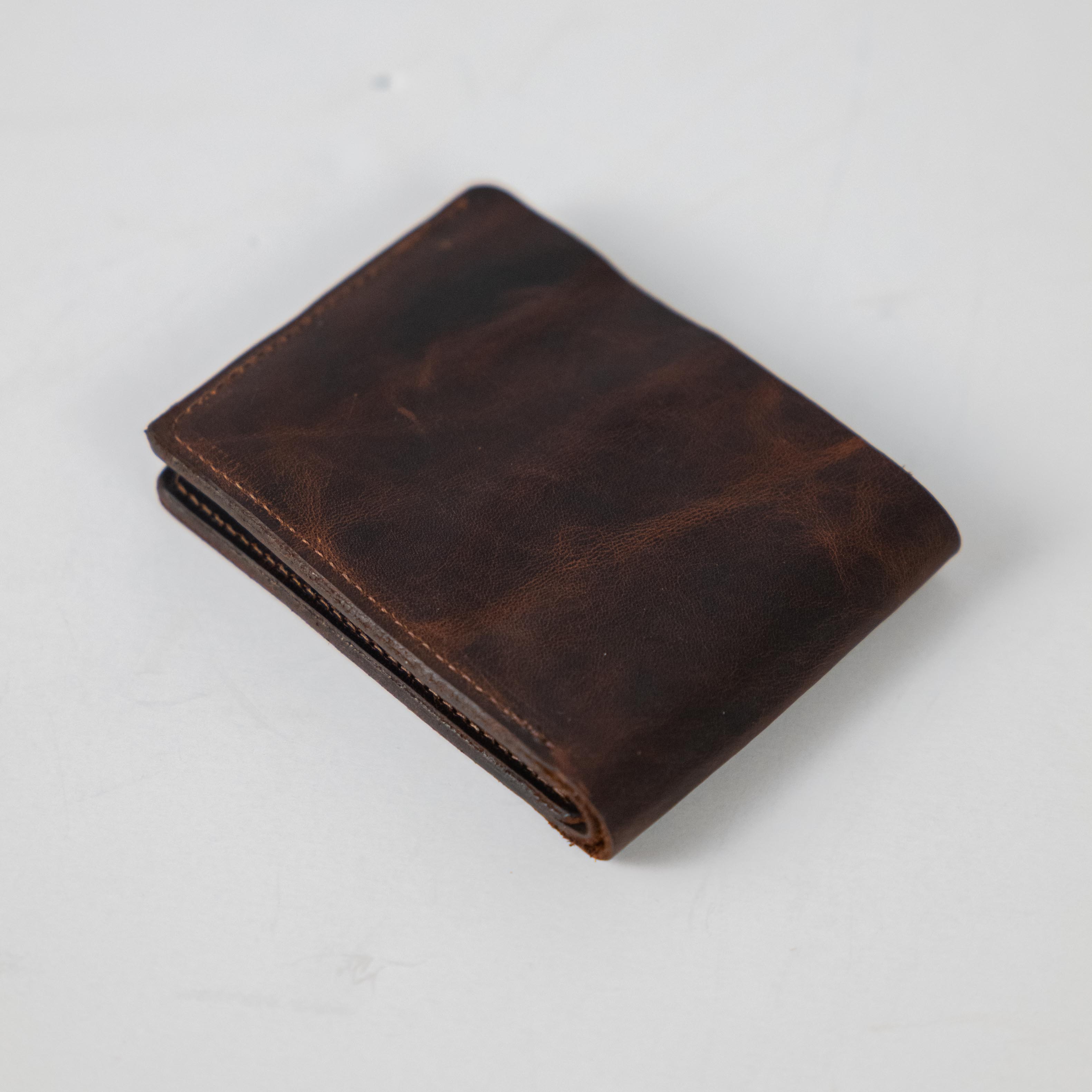 Tortoiseshell Billfold- leather billfold wallet - mens leather bifold wallet - KMM &amp; Co.