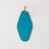 Turquoise Hotel Key Fob- leather keychain - leather key holder - leather key fob - KMM & Co.